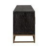 TV-dressoir Blackbone brass 4-deuren 200 (Black rustic) Richmond Interiors - Afbeelding 2