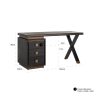Bureau Hunter 3-laden  (Black rustic) Richmond Interiors - Afbeelding 4