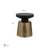 Bijzettafel Freddie (Black/gold) Richmond Interiors - Afbeelding 2