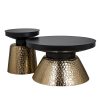 Bijzettafel Freddie (Black/gold) Richmond Interiors - Afbeelding 3