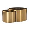 Salontafel Big & Rich set van 2 brushed gold (Brushed Gold) Richmond Interiors