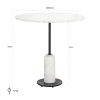 Bistrotafel Jagger 76Ø (Black/white) Richmond Interiors - Afbeelding 3