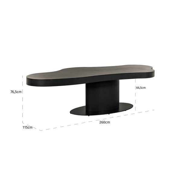 Eettafel Bogor 260 (Dark coffee) Richmond Interiors - Afbeelding 4