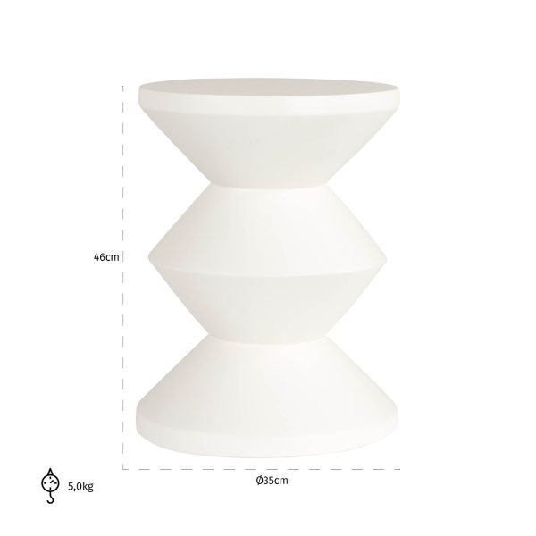 Bijzettafel Bloomstone Diablo 34Ø (White) Richmond Interiors - Afbeelding 2
