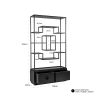 Wandkast Bonvoy black 2-laden (Black) Richmond Interiors - Afbeelding 4